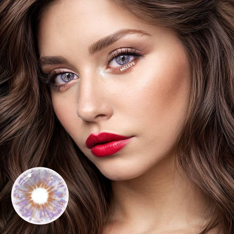 MCLEYE Sunrise Purple Yearly Colored Contact LensesMCLEYE