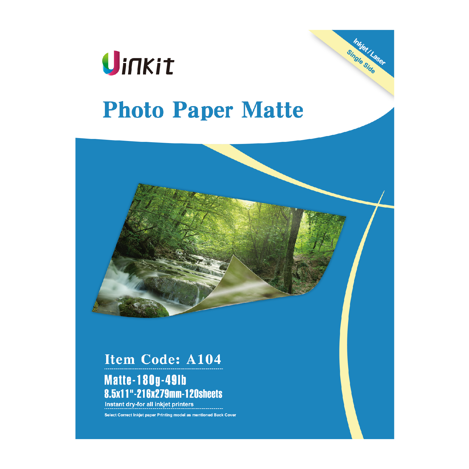 Uink Thick Heavyweight Double Sided Glossy Photo Paper 100 Sheets 80lb