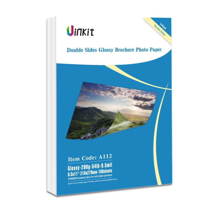 Uinkit 100/200 Sheets Double Sided Glossy Photo Paper Inkjet 8.5x1153