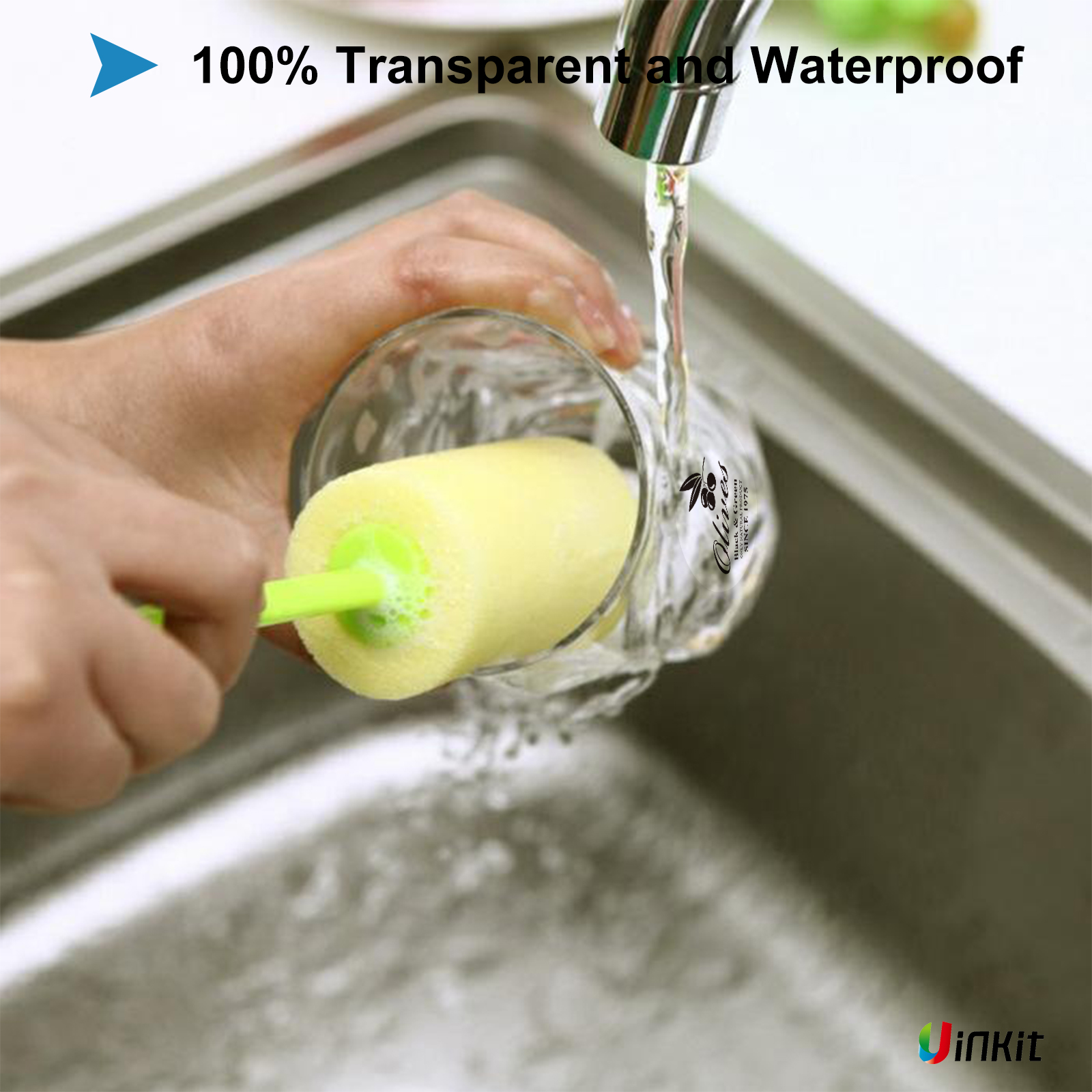 Uinkit High Glossy White / Clear Vinyl Sticker For Laser  Printer 8.5x11 Waterproof Sticker Film 20sheets