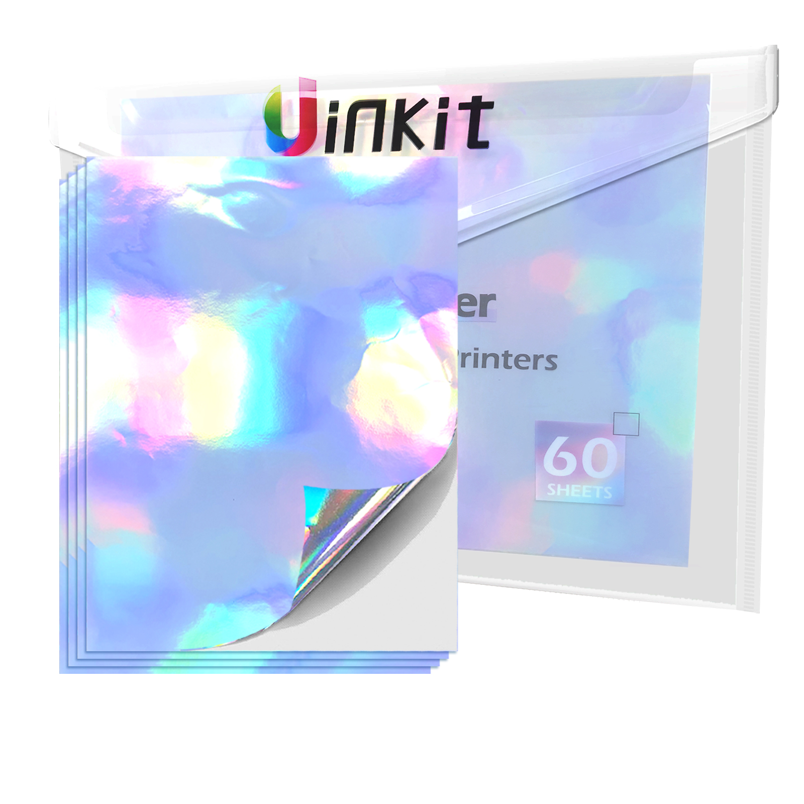 Uinkit 105Sheets Premium Printable Glossy Vinyl Sticker Paper for Inkjet  Printer