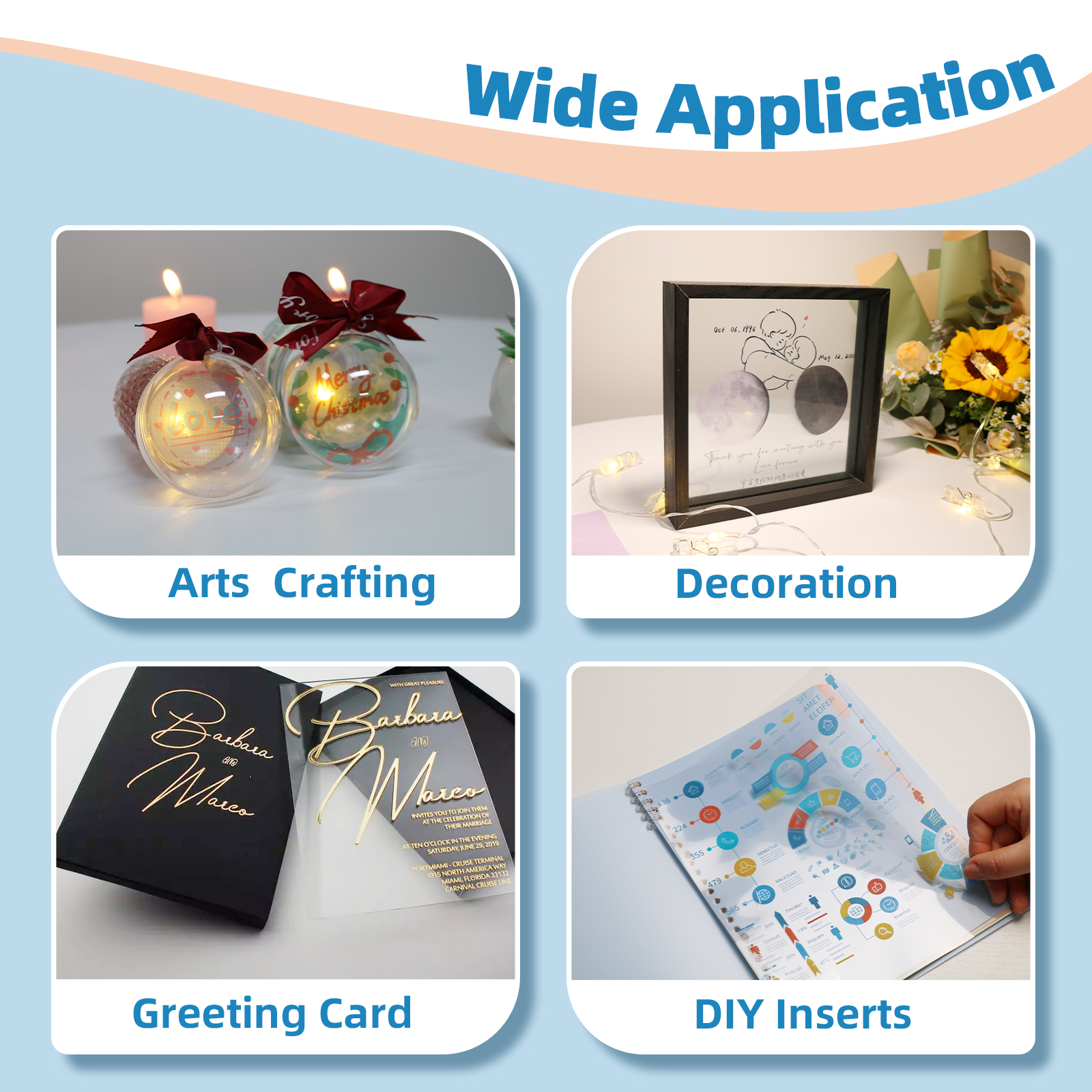 Uinkit Laser Transparency Film OHP  11x17 50sheets / 8.5x11 100sheets Acetate Sheets Clear Overhead Projector Laserjet Film 