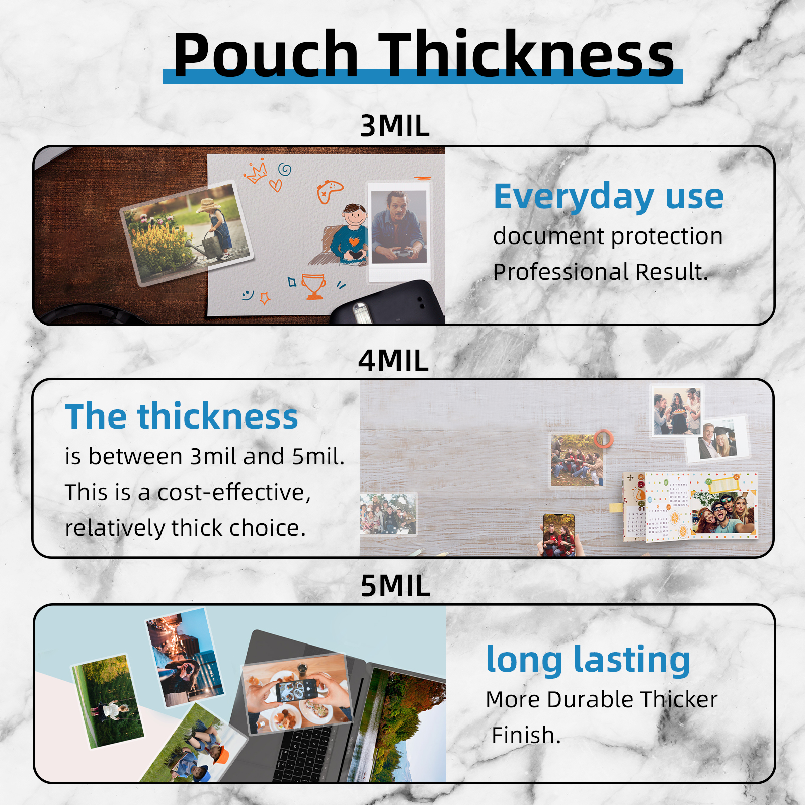 Uinkit Hot Thermal Laminating Pouches 5Mil Thick  11.5x17.5 inches  For Sealed 11x17 "  50 Pack 