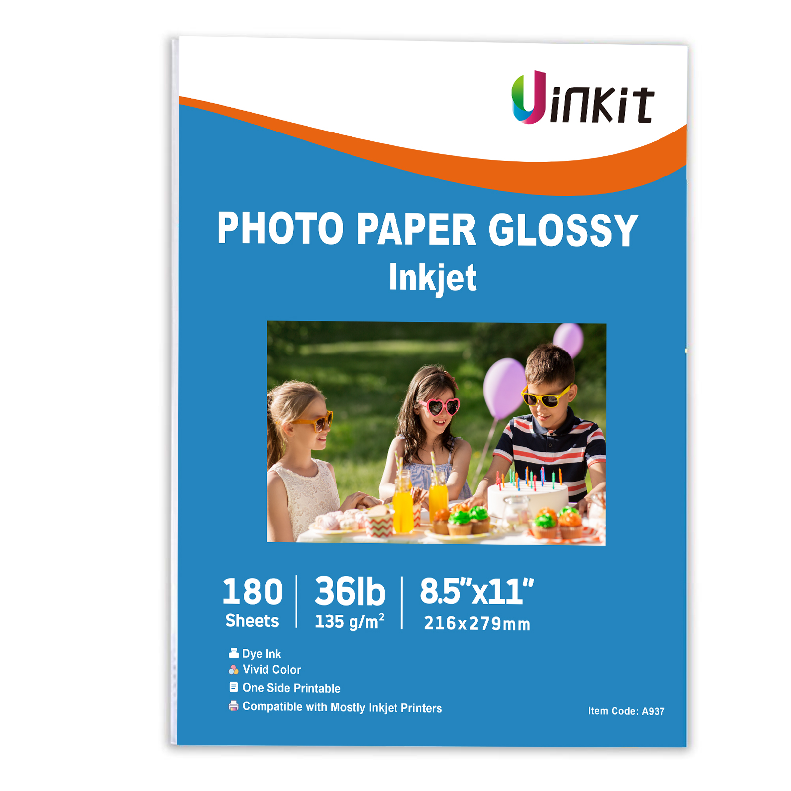 Thin Paper Glossy nkjet 8.5x11 37lb DIY Chip Bag Party Favors Brochure Flyer Inches Printer 135gsm A193 / A938
