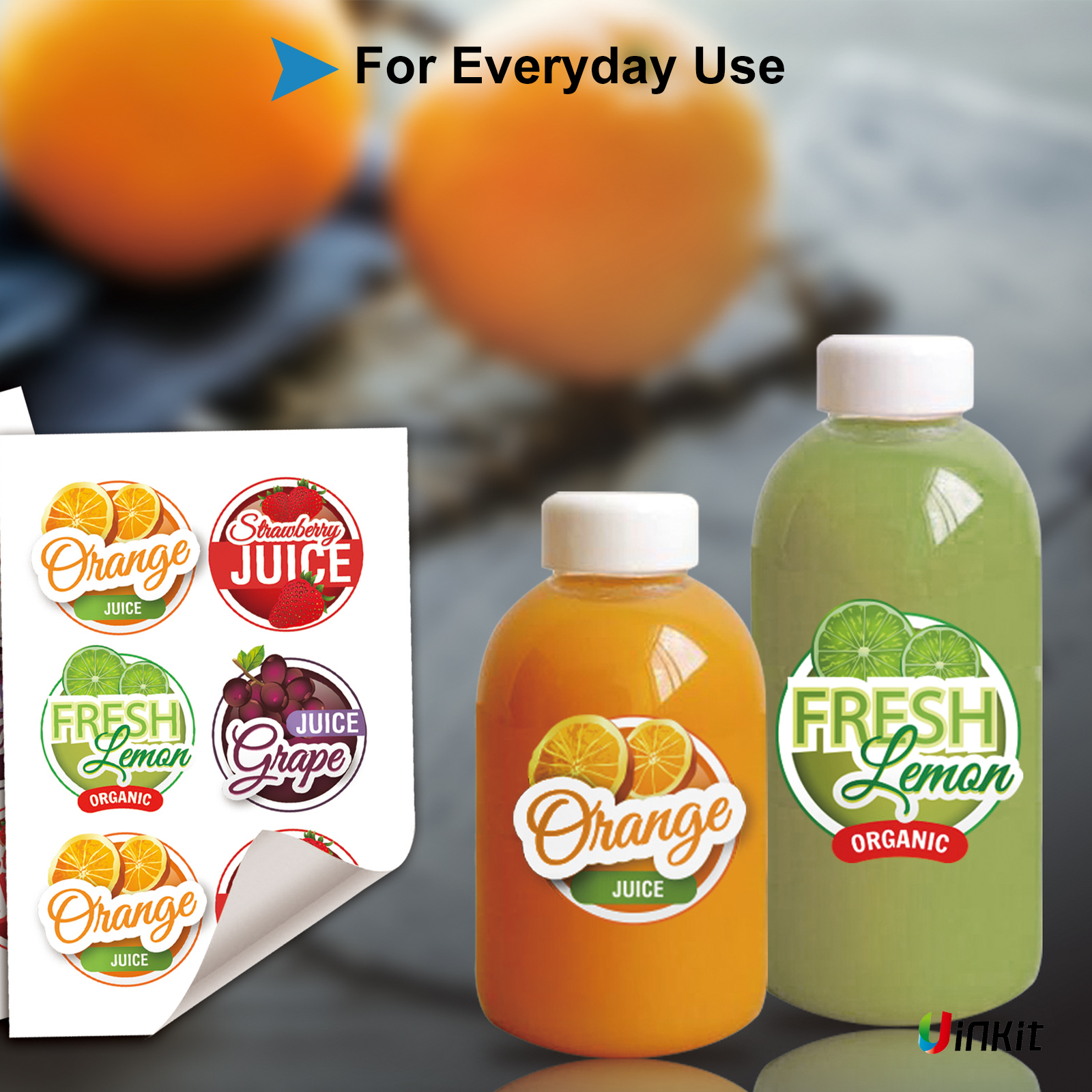 Uinkit 100 Clear Vinyl Sticker For Laser Printer