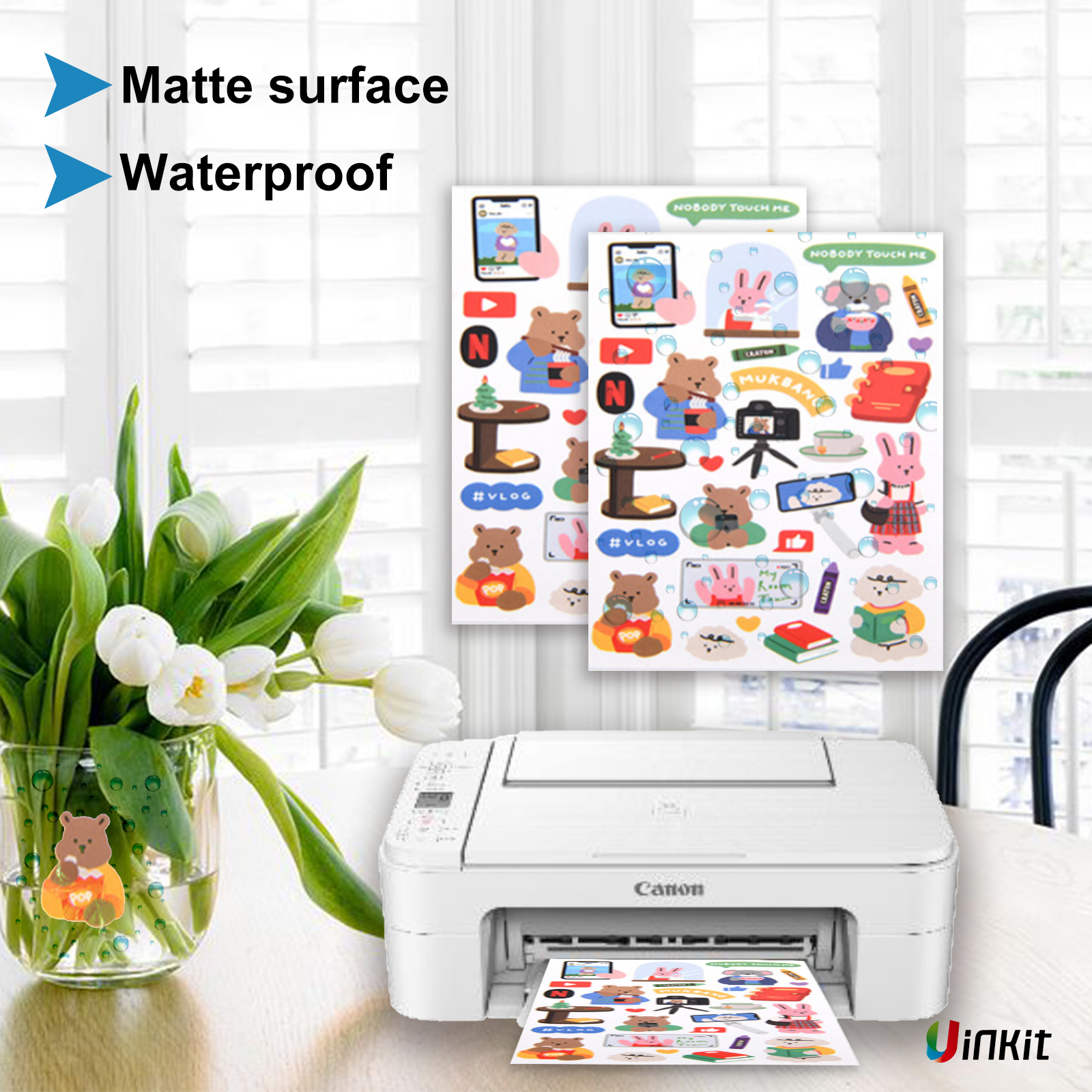 Inkjet Matte Vinyl Stickers Uinkit Printing Media On line Shop