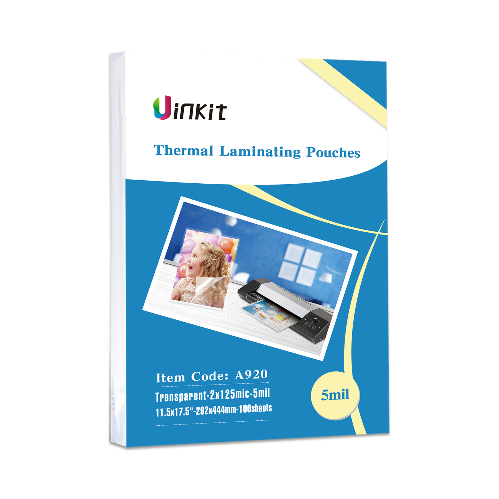 Uinkit Hot Thermal Laminating Pouches 5Mil Thick For Extra Protection 