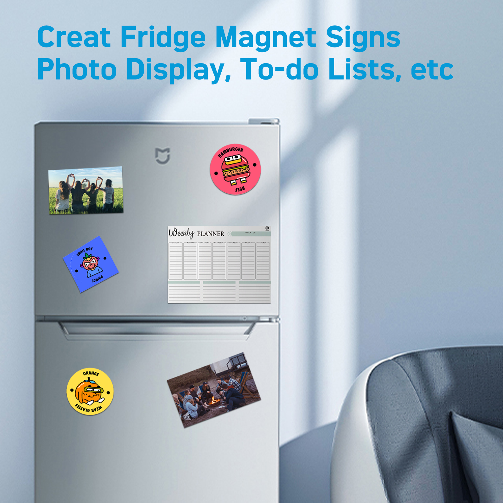 Uinkit 10 Sheets Printable Magnetic sheets 13.5mil 8.5 x 11 Inches Thick Magnet Inkjet Glossy Paper 