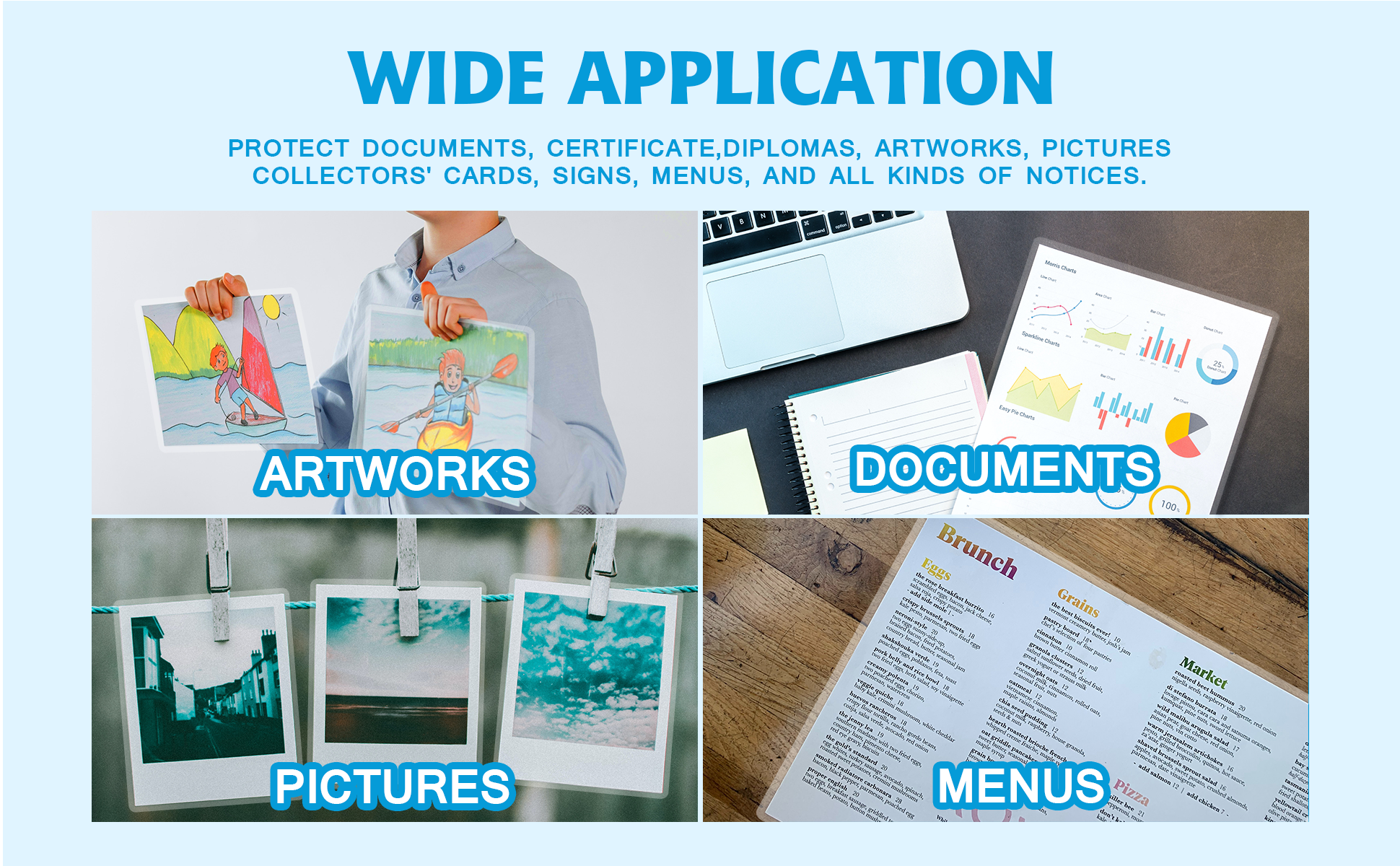 Uinkit Self Sealing Laminating Pouches Self Adhesive Laminating Sheets  2.6x3.9 / 10 x11.5 Size 10Mil Thick Gloss Finish No Machine Need (2.6x3.9Inchesx50Pack)