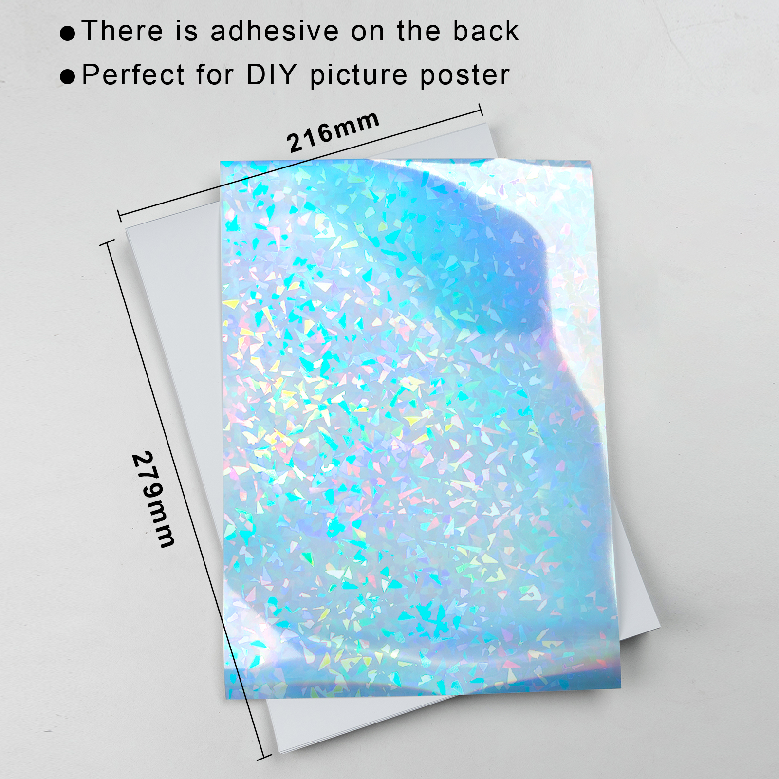  Uinkit Printable Magnetic Sheets Holographic Surface