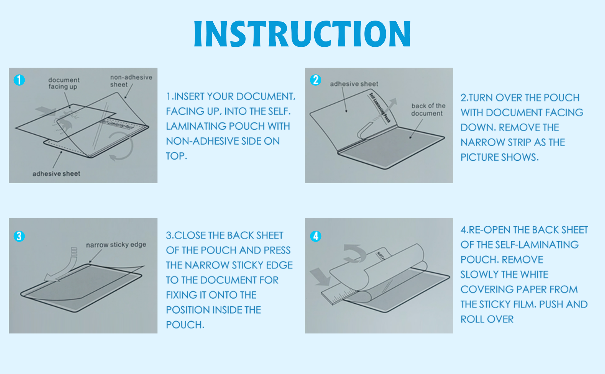 Uinkit Self Sealing Laminating Pouches Self Adhesive Laminating Sheets  2.6x3.9 / 10 x11.5 Size 10Mil Thick Gloss Finish No Machine Need (2.6x3.9Inchesx50Pack)
