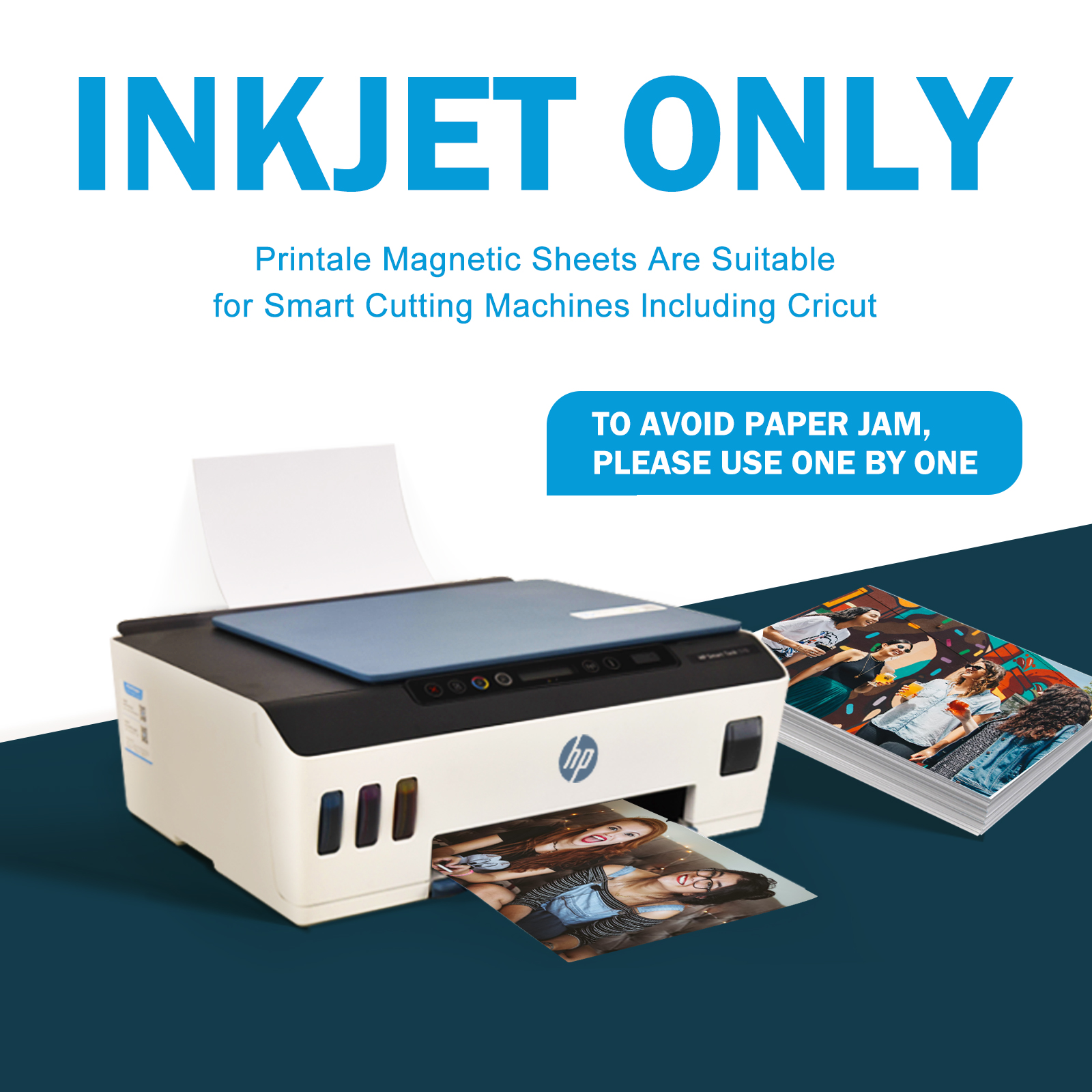 Uinkit 10 Sheets Printable Magnetic sheets 13.5mil 8.5 x 11 Inches Thick Magnet Inkjet Glossy Paper 