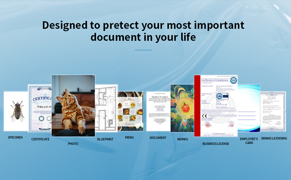 Uinkit Laminating Pouches 11.5x17.5 / 2.3x3.7 / 5.3x7.3 for Sealed 11x17 / 5x7 / 2x3 Menu  Glossy Clear Laminator Pouch Laminating Sheet Rounded Corner