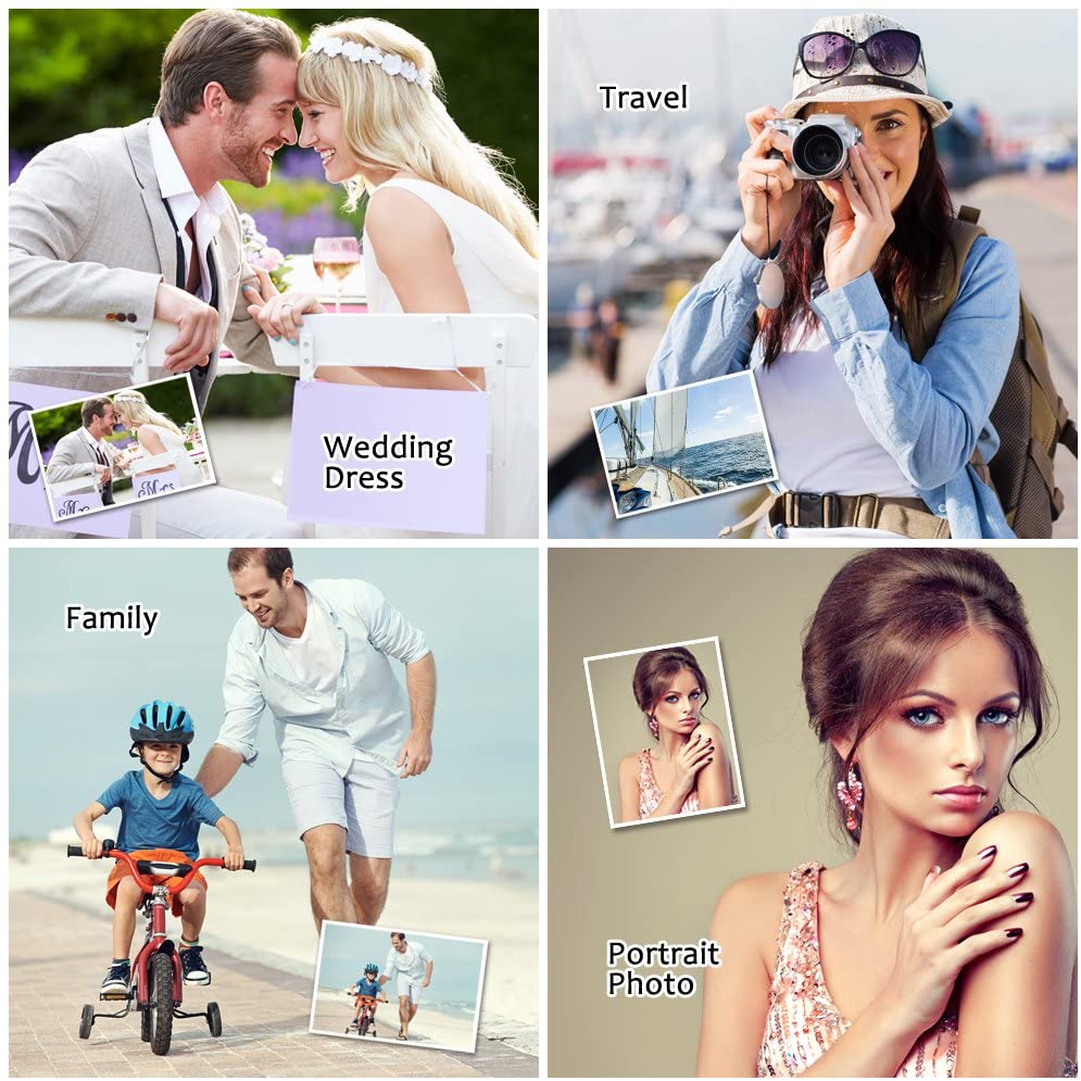 Uinkit 100 Sheets Inkjet Photo Paper Glossy 8.5x11 49lbs Professional Photographic Paper180Gsm 