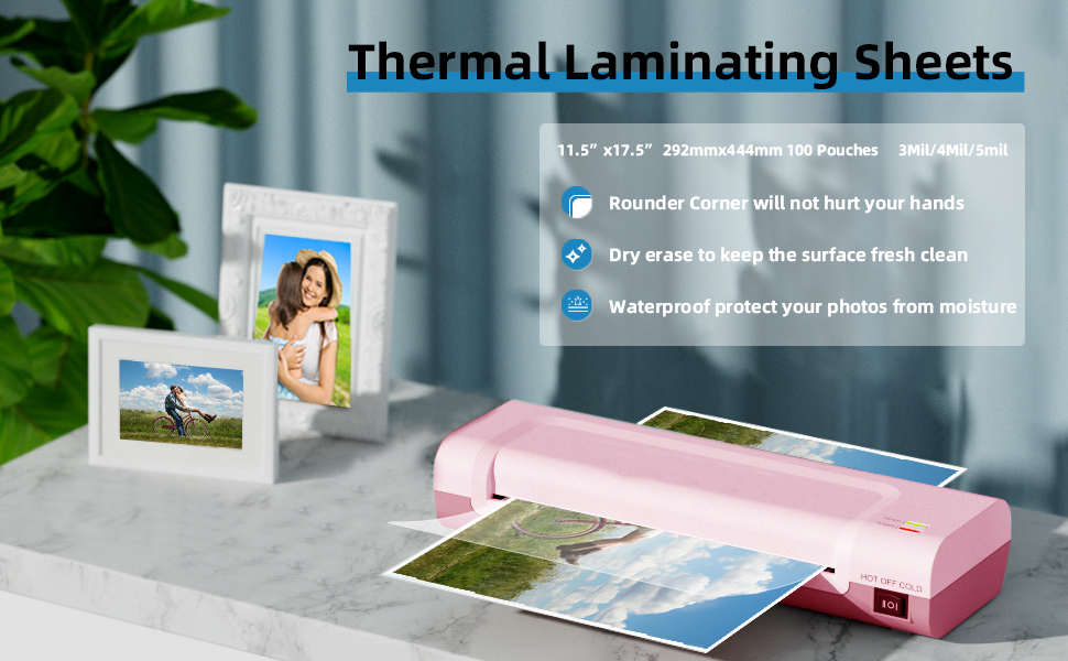 Uinkit Legal Thermal Laminating Pouches 9x14.5inches 3mil / 4mil / 5 mil 100Pack Clear Glossy Lamination Sheets Pockets 