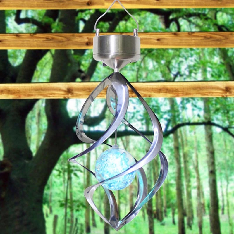 7-Colour Solar Changing LED Hummingbird Wind Chimes