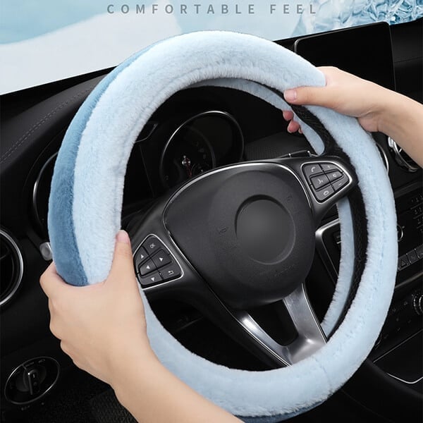 Winter Universal Plush Car Steering Wheel Cover