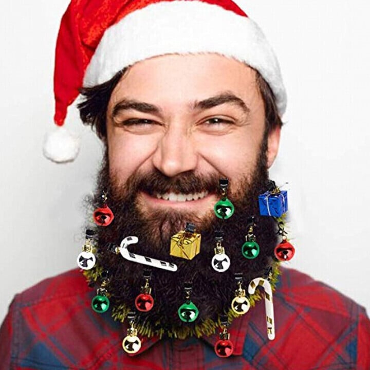 Beard Christmas Decoration Bells