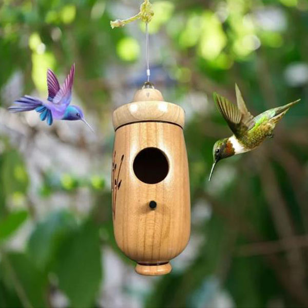 Wooden Hummingbird House-Gift For Nature Lovers