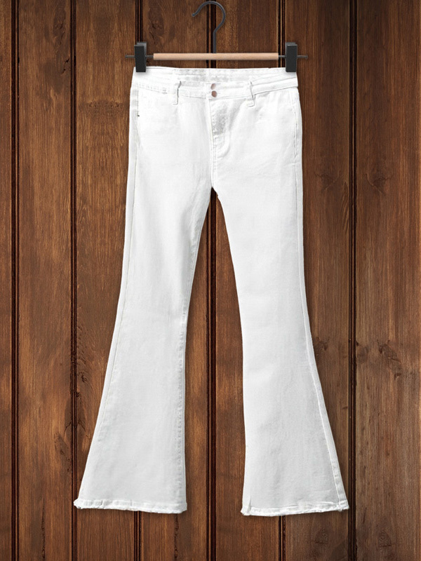 Women's jeans | Trendy Frayed Flared Jeans |shopcharmingrose