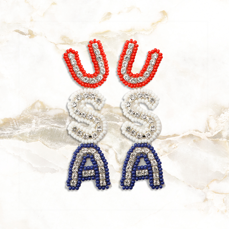 Women's Earrings | Independence Day Earrings | shopcharmingrose