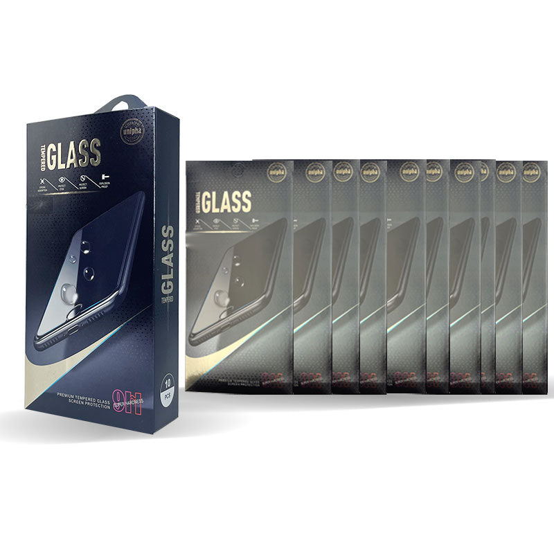 10 Pack Clear Tempered Glass Screen Protector for iPhone Full Models