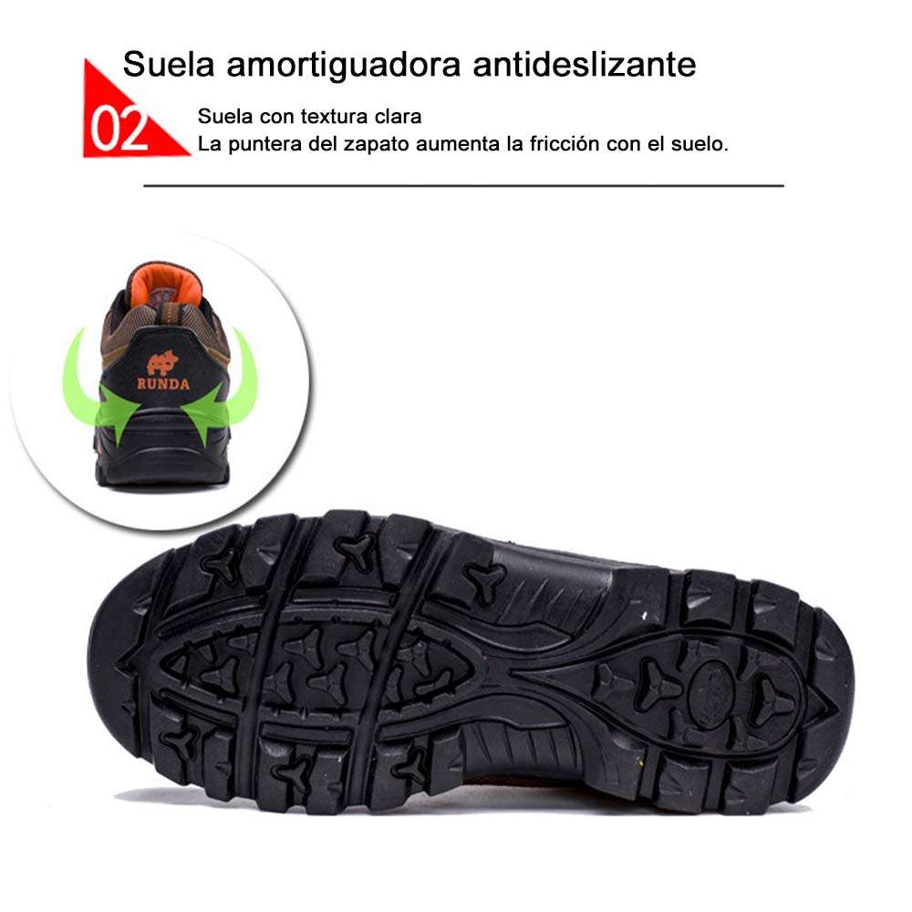 Zapatos Senderismo Aire Libre Hombre, Cómodos Soporte Arco,  Antideslizantes, Montañismo, Viajes, Zapatillas Deporte Forro Pelusa, Envío Gratis, Devoluciones Gratuitas