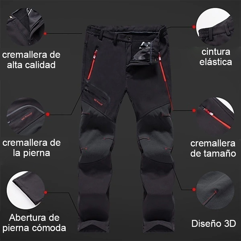 Pantalones elásticos impermeables de gran tamaño para hombre