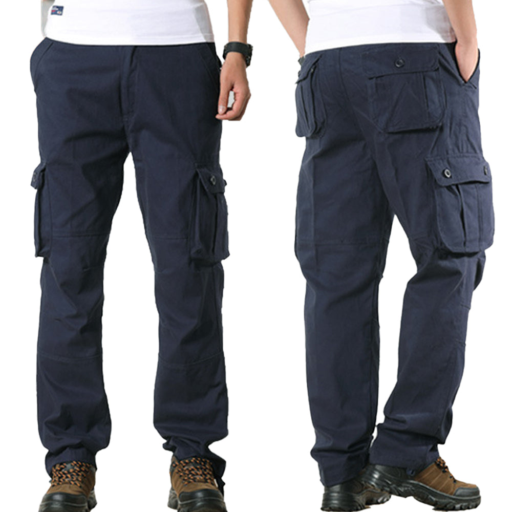 Men's Straight Casual Loose Cargo Pants