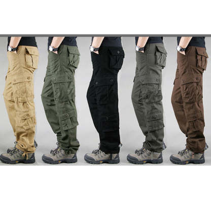Men's Straight Casual Loose Cargo Pants