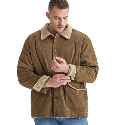 Men's Corduroy Sherlock Lapel Loose Jacket
