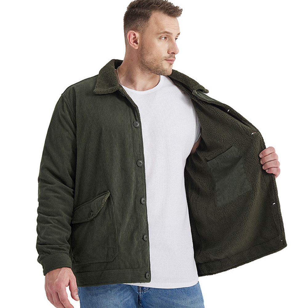 Men's Corduroy Sherlock Lapel Loose Jacket