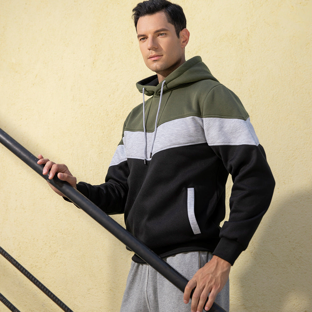 Couple's Fashion Colorblock Fleece Sweatshirt