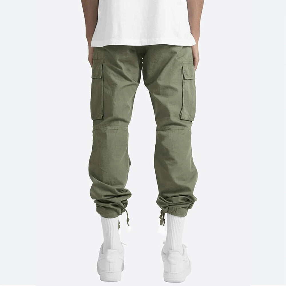 Men's Drawstring Multi Pocket Cargo Pants