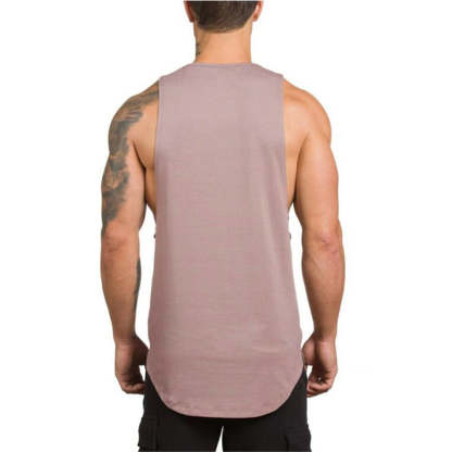 Men's Round Hem Fitness Tank Top