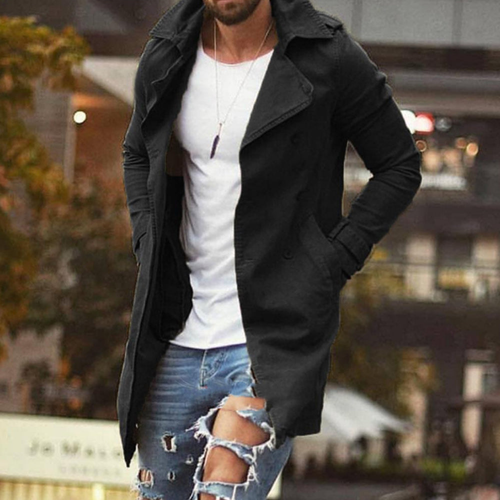 Men's Fashion Solid Color Thin Windbreaker