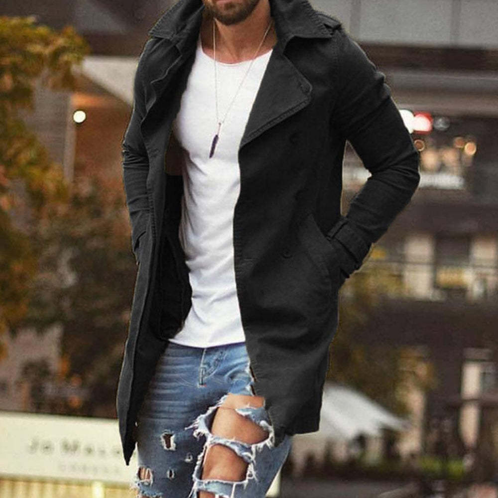 Men's Fashion Solid Color Thin Windbreaker