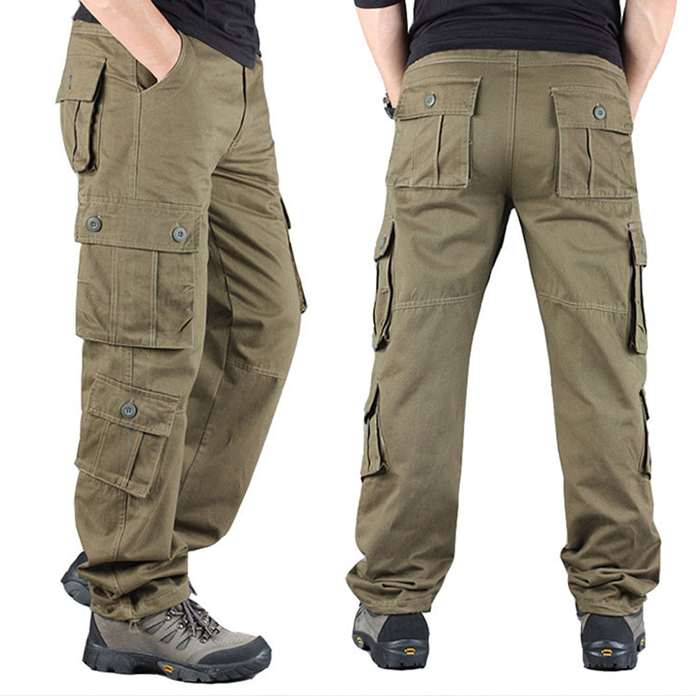 Men's Straight Casual Loose Cargo Pants