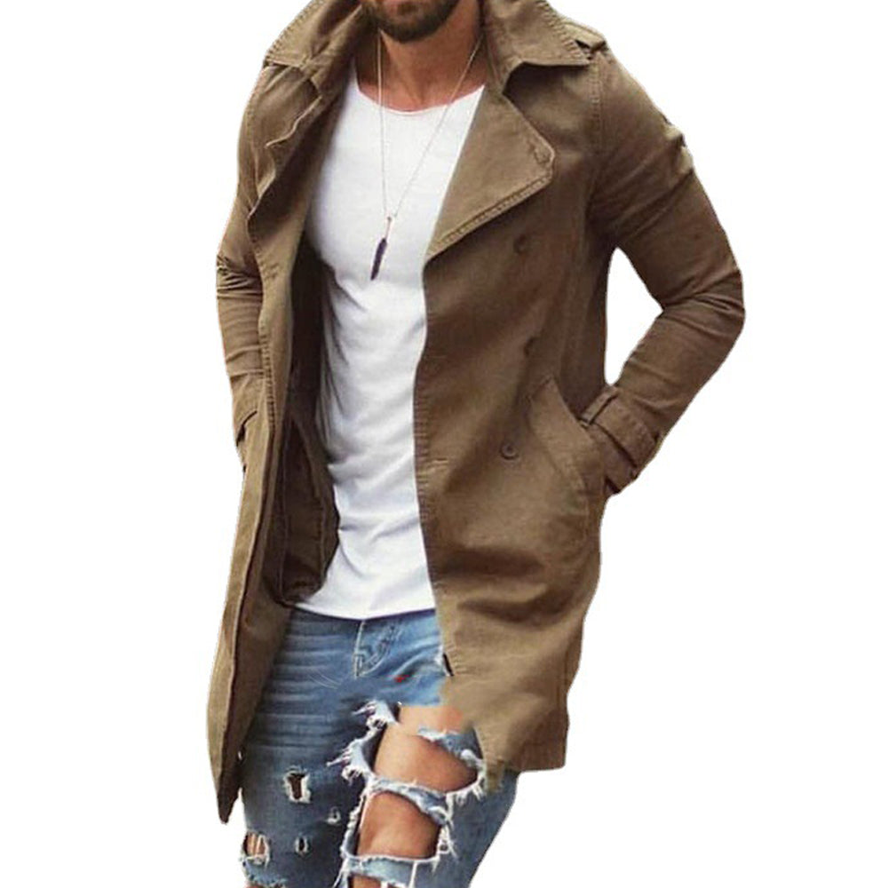 Men's Fashion Solid Color Thin Windbreaker