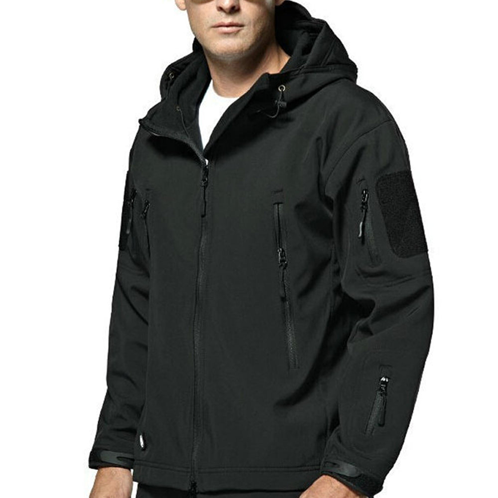 Men's fleece hooded jacket