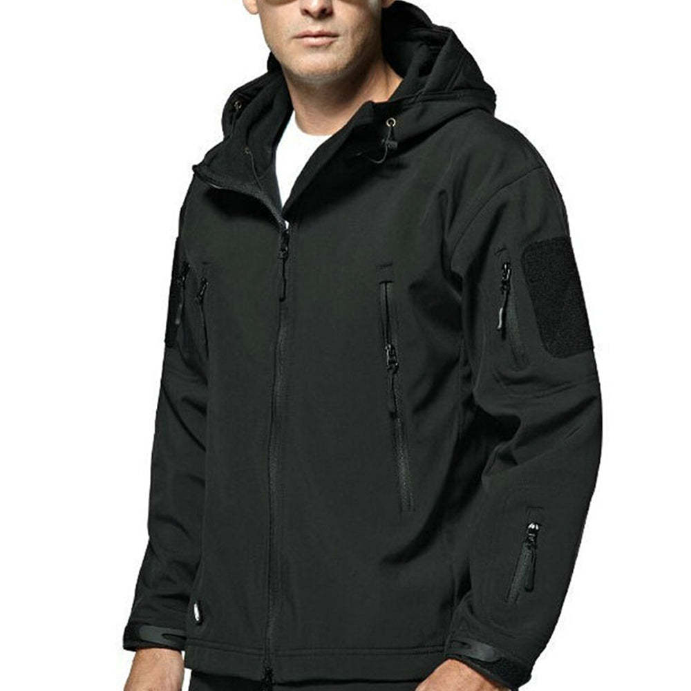 Men's fleece hooded jacket