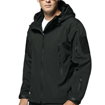 Men's fleece hooded jacket