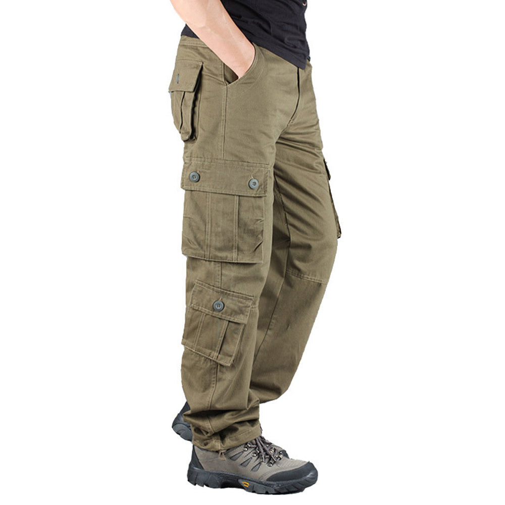 Men's Straight Casual Loose Cargo Pants