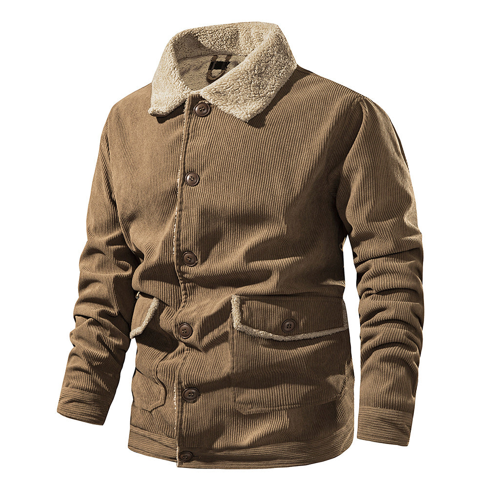 Men's Corduroy Sherlock Lapel Loose Jacket