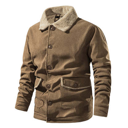 Men's Corduroy Sherlock Lapel Loose Jacket