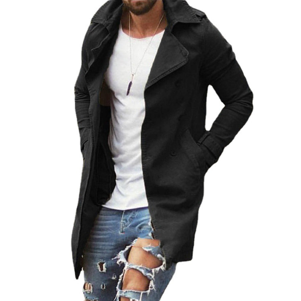Men's Fashion Solid Color Thin Windbreaker