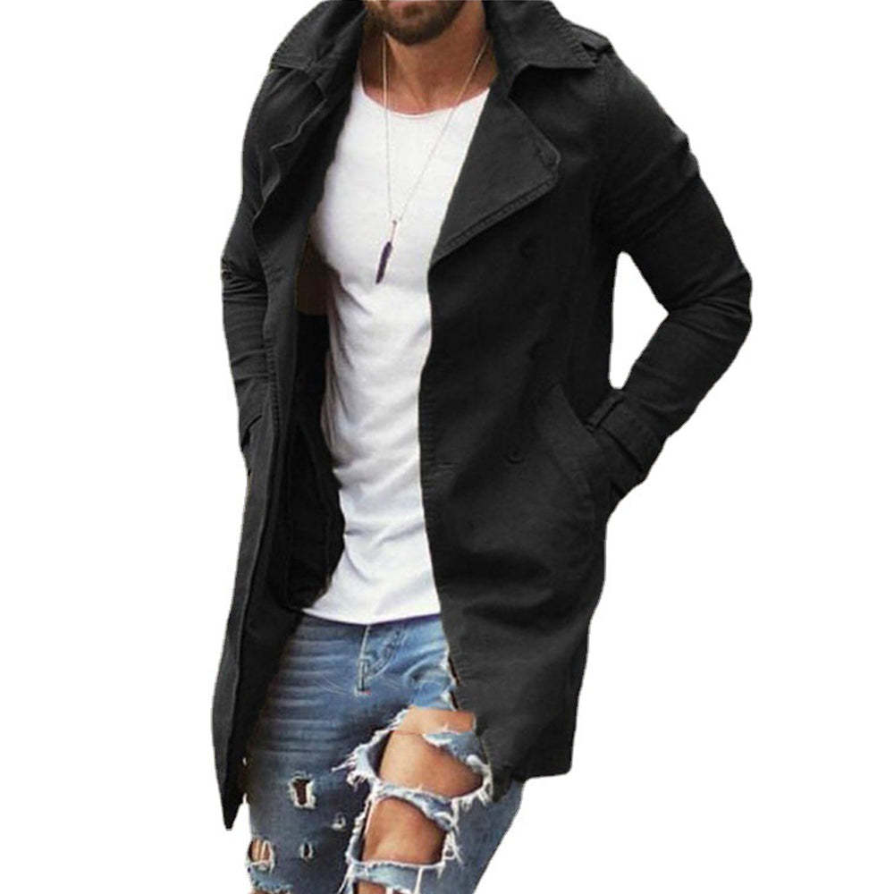 Men's Fashion Solid Color Thin Windbreaker