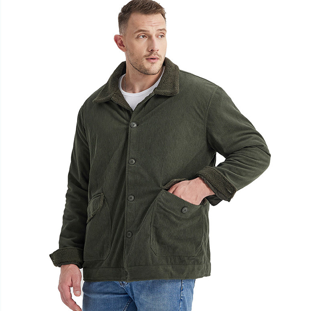 Men's Corduroy Sherlock Lapel Loose Jacket