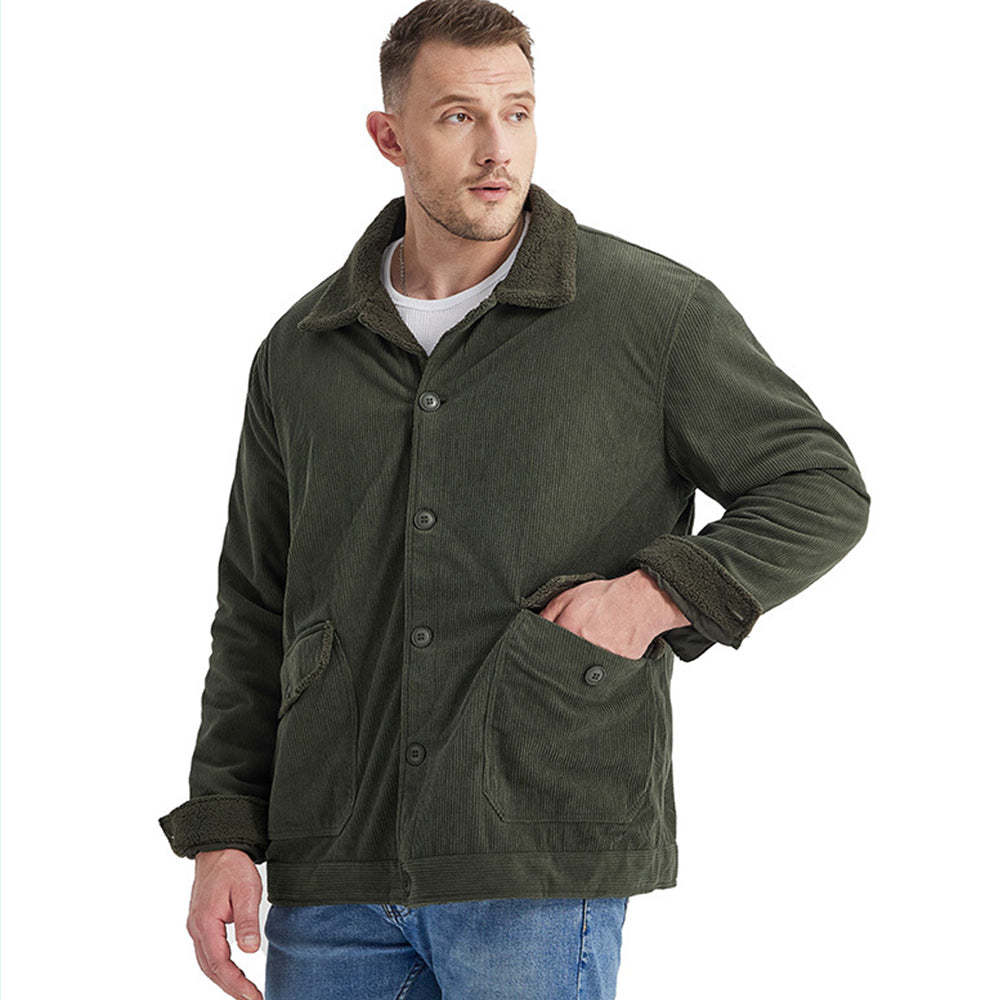 Men's Corduroy Sherlock Lapel Loose Jacket