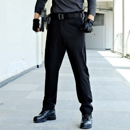 New Men's Solid Color Stretch Cargo Pants